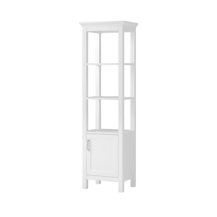 Lawson Wood White Linen Cabinet White 1