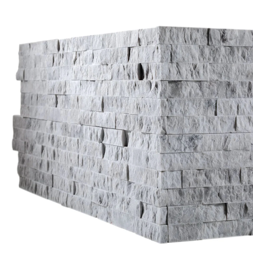 Island Stone Stone Essentials Hazy Grey Marble Ledgestone Corner ...