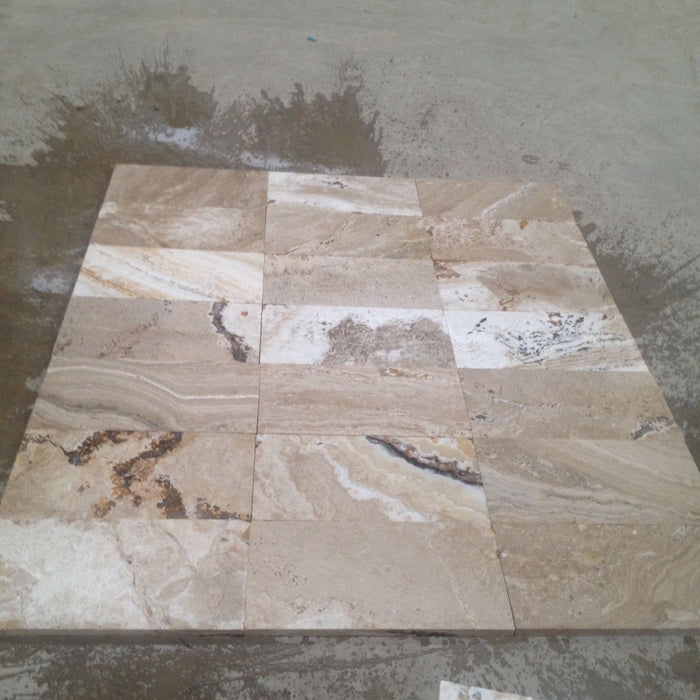 Leonardo Tumbled Travertine Paver - 16" x 24" x 1 1/4"