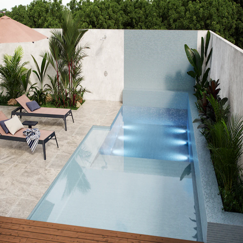 Lava Mosaic Textured Glass