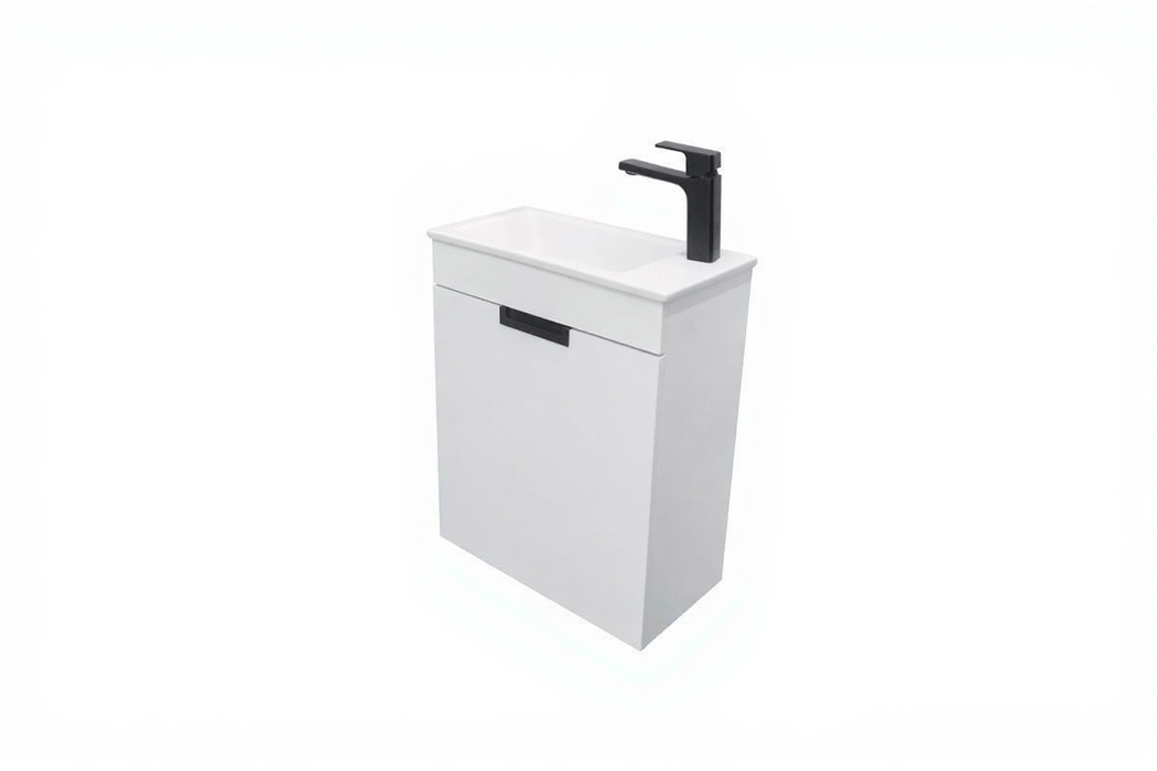 Luca Wood White Bathroom Vanity White 4
