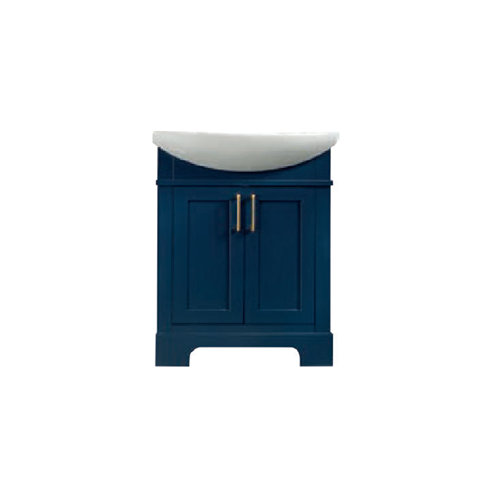 Luna Wood Navy Blue Bathroom Vanity Navy Blue 1