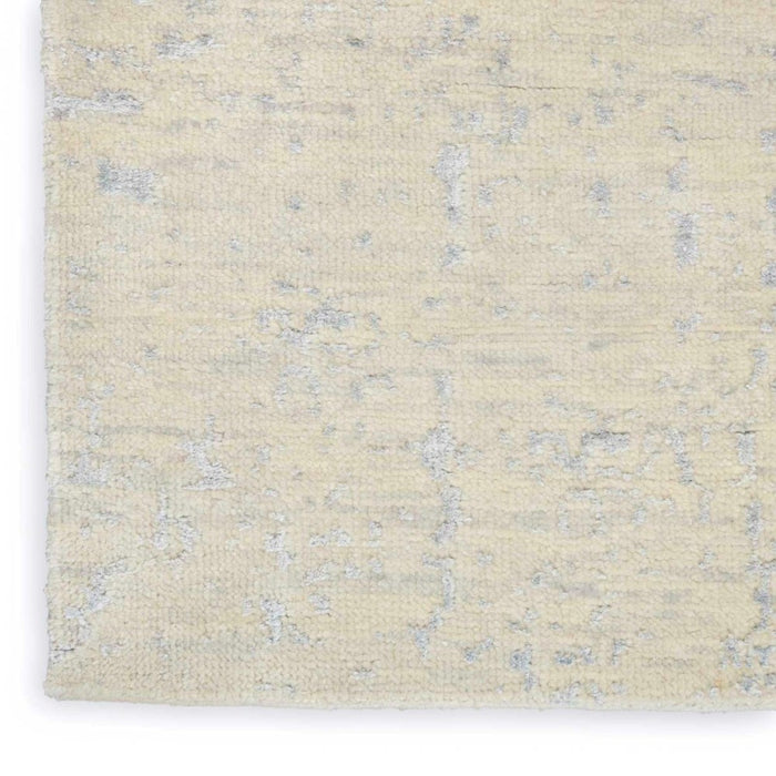 Luna Ivory Silver Blue  Wool Blend