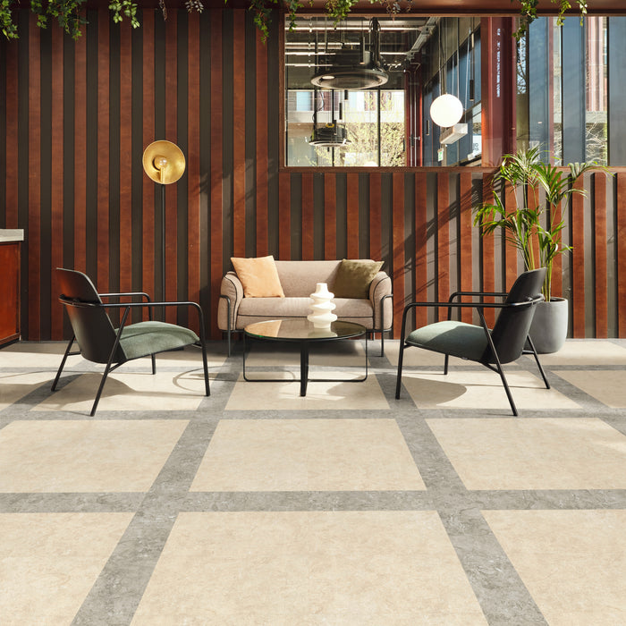 Vinyl Natural Limestone Vinyl Tile Textured 4