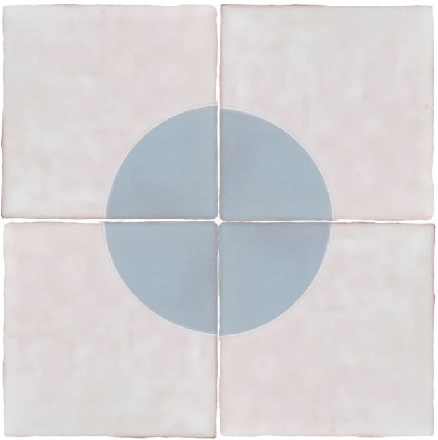 Melody Ceramic Lyric Blue Chloe Decor Tile Glossy 1