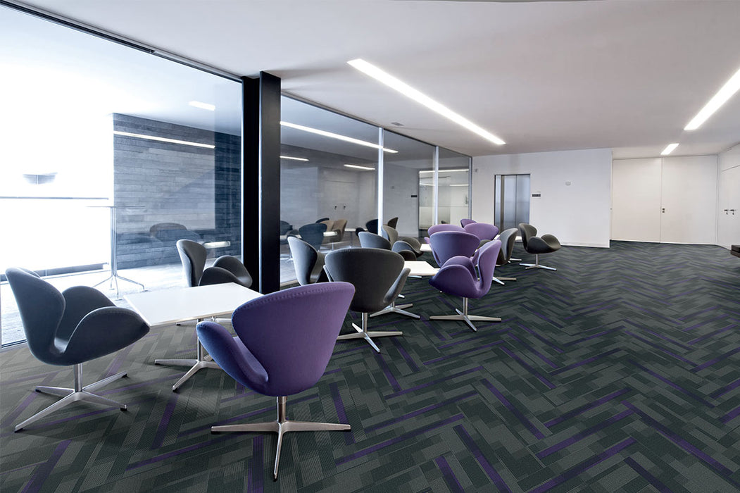 Magnify Polyester Royal Purple 3136 Carpet Tile Pattern 3