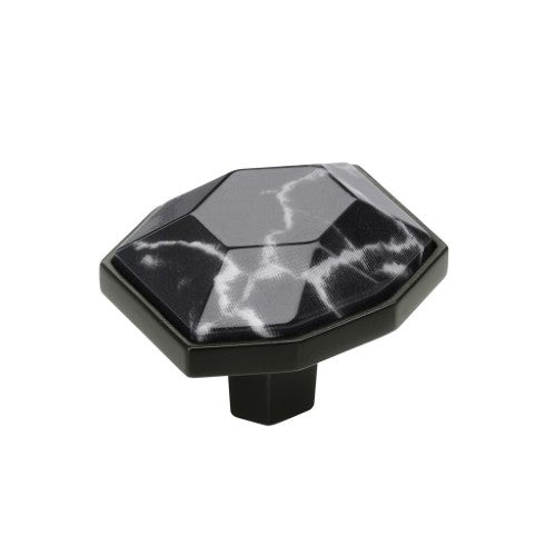 Carrione Zinc Marble Black / Black Bronze Cabinet Knob 1