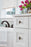 Carrione Zinc Marble Black / Champagne Bronze Cabinet Knob 9