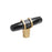 Carrione Zinc Marble Black / Champagne Bronze Cabinet Knob 2