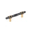 Carrione Zinc Marble Black / Champagne Bronze Cabinet Pull 4