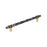 Carrione Zinc Marble Black / Champagne Bronze Cabinet Pull 2