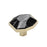 Carrione Zinc Marble Black / Golden Champagne Cabinet Knob 1
