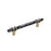 Carrione Zinc Marble Black / Golden Champagne Cabinet Pull 5