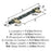 Carrione Zinc Marble Black / Golden Champagne Cabinet Pull 8