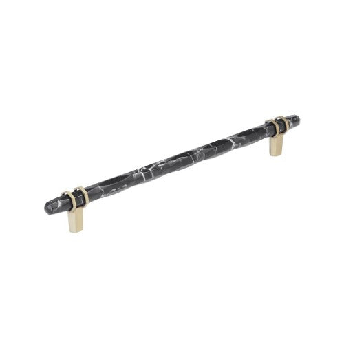Carrione Zinc Marble Black / Golden Champagne Cabinet Pull 3