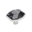Carrione Zinc Marble Black / Polished Chrome Cabinet Knob 1