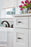 Carrione Zinc Marble Black / Polished Chrome Cabinet Knob 10