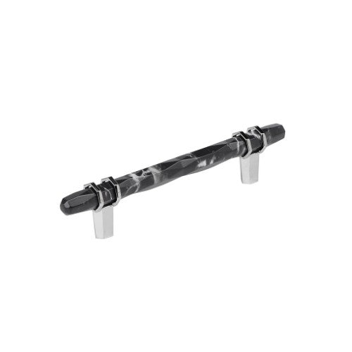 Carrione Zinc Marble Black / Polished Chrome Cabinet Pull 5
