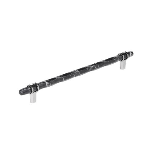 Carrione Zinc Marble Black / Polished Chrome Cabinet Pull 3