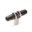 Carrione Zinc Marble Black / Polished Nickel Cabinet Knob 2