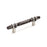 Carrione Zinc Marble Black / Polished Nickel Cabinet Pull 4