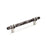Carrione Zinc Marble Black / Polished Nickel Cabinet Pull 5