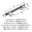 Carrione Zinc Marble Black / Polished Nickel Cabinet Pull 8