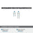 Carrione Zinc Marble Black / Polished Nickel Cabinet Pull 15