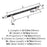 Carrione Zinc Marble Black / Polished Nickel Cabinet Pull 12