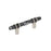 Carrione Zinc Marble Black / Satin Nickel Cabinet Pull 1