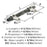 Carrione Zinc Marble Black / Satin Nickel Cabinet Pull 7