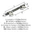 Carrione Zinc Marble Black / Satin Nickel Cabinet Pull 8