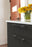 Carrione Zinc Marble Black / Satin Nickel Cabinet Pull 20