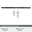 Carrione Zinc Marble Black / Satin Nickel Cabinet Pull 15