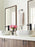 Carrione Zinc Marble Black / Satin Nickel Cabinet Knob 13