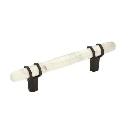 Carrione Zinc Marble White / Black Bronze Cabinet Pull 6