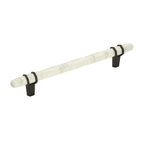 Carrione Zinc Marble White / Black Bronze Cabinet Pull 5
