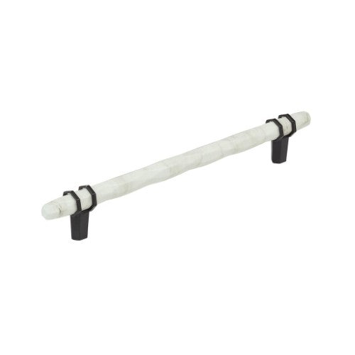 Carrione Zinc Marble White / Black Bronze Cabinet Pull 2