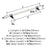 Carrione Zinc Marble White / Black Bronze Cabinet Pull 12