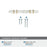 Carrione Zinc Marble White / Champagne Bronze Cabinet Pull 13