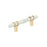 Carrione Zinc Marble White / Champagne Bronze Cabinet Pull 1