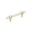 Carrione Zinc Marble White / Champagne Bronze Cabinet Pull 4