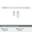 Carrione Zinc Marble White / Champagne Bronze Cabinet Pull 14