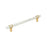 Carrione Zinc Marble White / Champagne Bronze Cabinet Pull 2