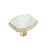 Carrione Zinc Marble White / Golden Champagne Cabinet Knob 1