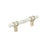 Carrione Zinc Marble White / Golden Champagne Cabinet Pull 1
