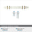 Carrione Zinc Marble White / Golden Champagne Cabinet Pull 26