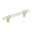Carrione Zinc Marble White / Golden Champagne Cabinet Pull 17