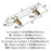 Carrione Zinc Marble White / Golden Champagne Cabinet Pull 6