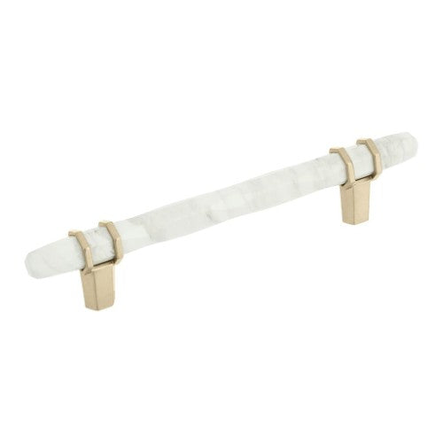 Carrione Zinc Marble White / Golden Champagne Cabinet Pull 13